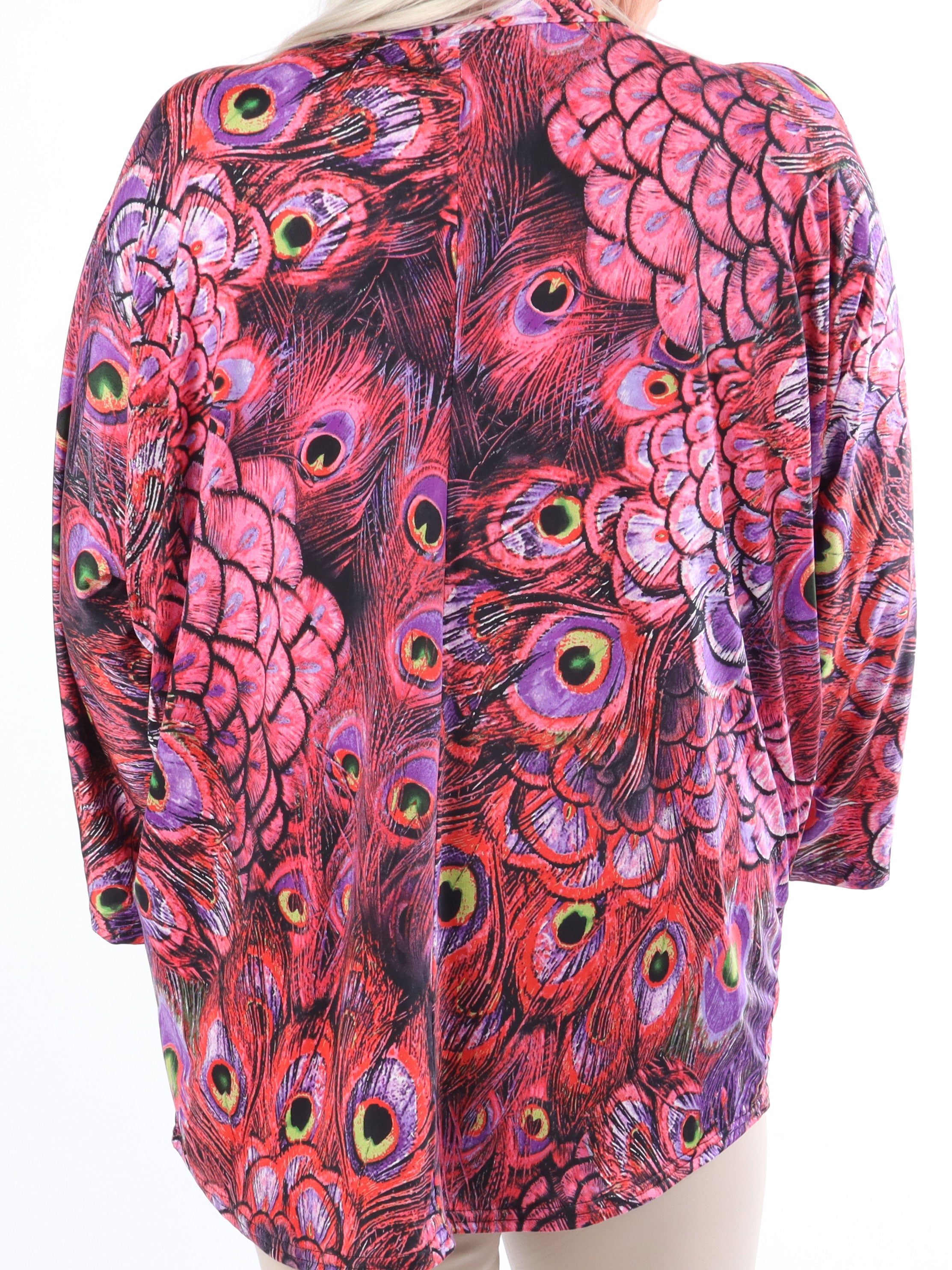 Celia Peacock - Sød plus size tunika i elastisk stof med lynlås